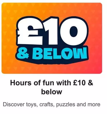 Toys, crafts, puzzles and more