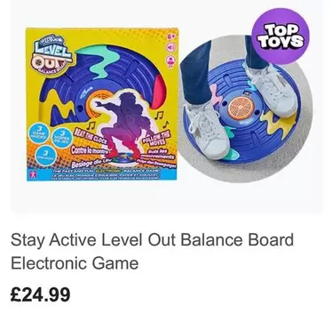 Stay Active Level Out Balance Board Electronic Game