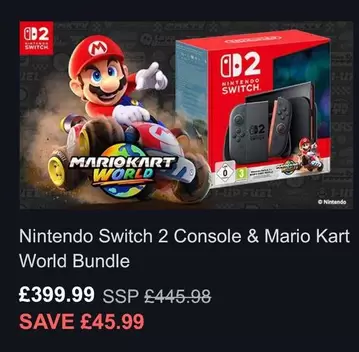 Nintendo - Switch 2 Console & Mario Kart World Bundle