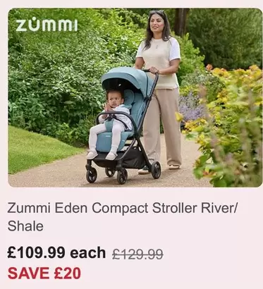 Eden Compact Stroller River/Shale