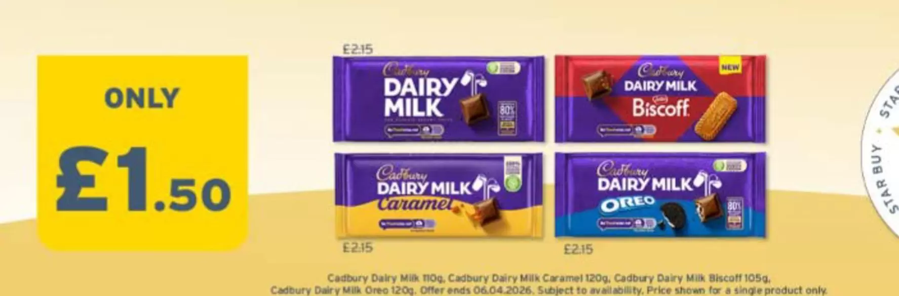 Cadbury - Dairy Milk Chocolate Bars