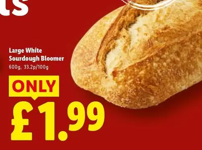 Large White Sourdough Bloomer