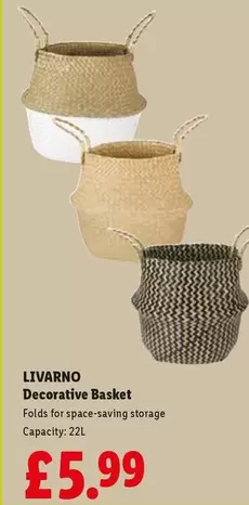 Livarno - Decorative Basket
