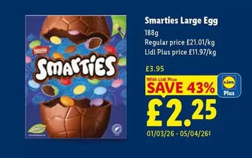 Smarties -  Large Egg