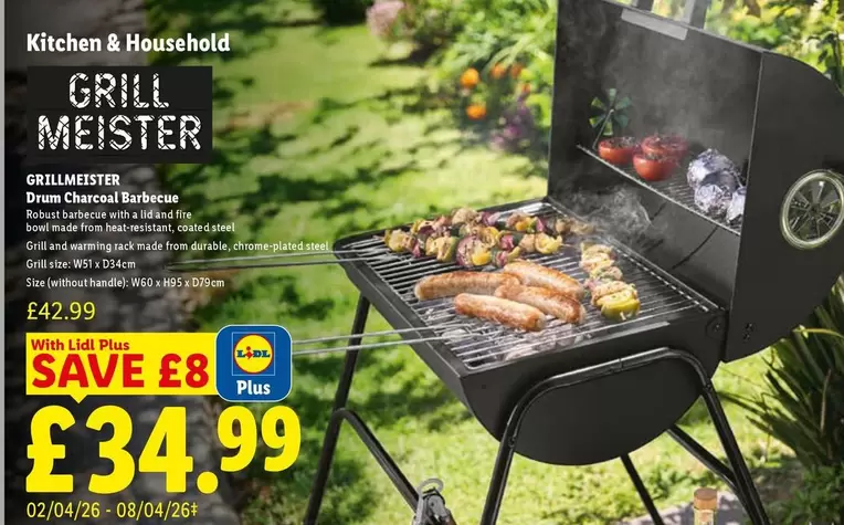 Lidl - Drum Charcoal Barbecue