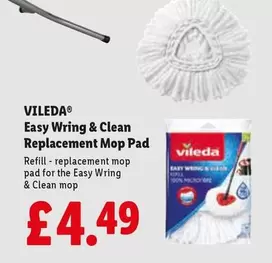 Vileda - Easy Wring & Clean Replacement Mop Pad