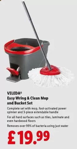 Vileda - Easy Wring & Clean Mop and Bucket Set
