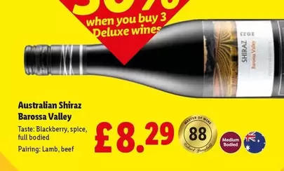 Deluxe - Australian Shiraz Barossa Valley