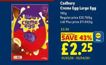 Cadbury - Creme Egg Large Egg