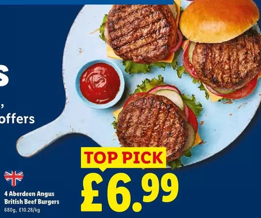 Aberdeen Angus British Beef Burgers