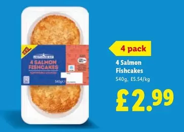 4 Salmon Fishcakes