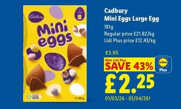 Cadbury - Mini Eggs Large Egg