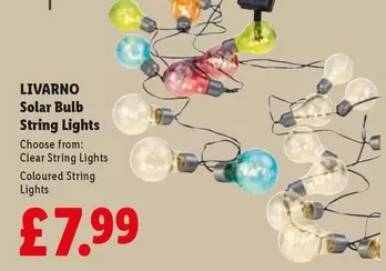 Livarno - Solar Bulb String Lights