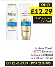 Pantene - Classic Shampoo 417070, Classic Conditioner 417101