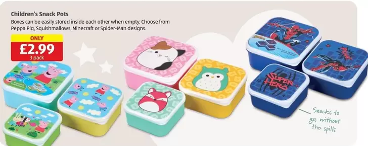 Minecraft - Children's Snack Pots