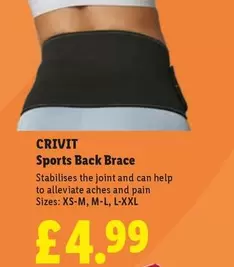 Crivit - Sports Back Brace