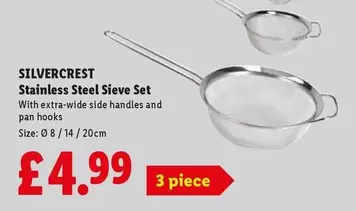 Silvercrest - Stainless Steel Sieve Set