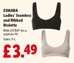 Esmara - Ladies' Seamless and Ribbed Bralette