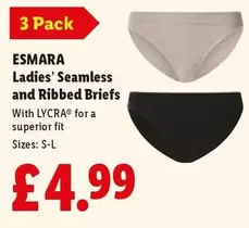 Esmara - Ladies' Seamless and Ribbed Briefs