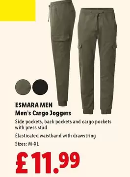 Esmara - Men's Cargo Joggers