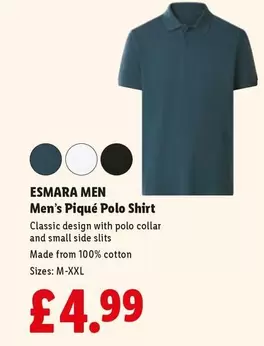 Esmara - Men's Piqué Polo Shirt