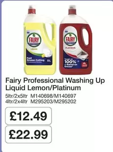 Fairy - Professional Washing Up Liquid Lemon/Platinum M140698/M140697