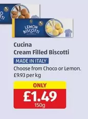 Cream Filled Biscotti