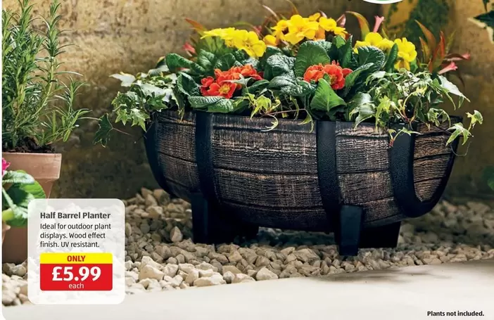 Finish - Half Barrel Planter