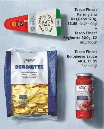 Tesco Finest - Parmigiano Reggiano and Reginette Pasta with Bolognese Sauce