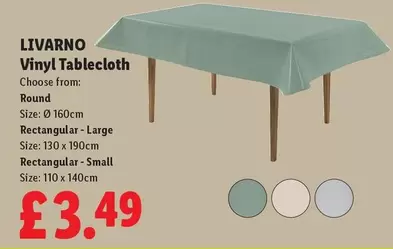 Livarno - Vinyl Tablecloth