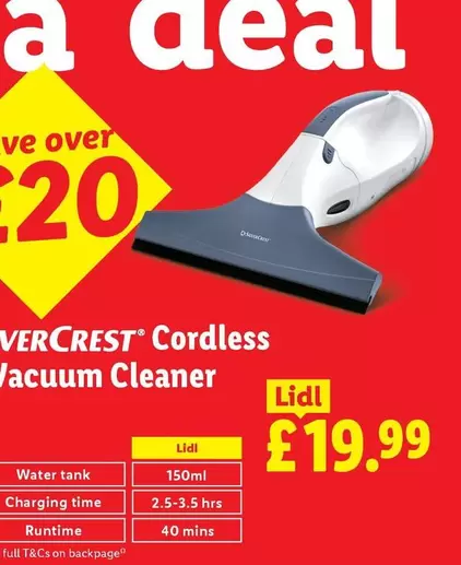 Lidl - Cordless Vacuum Cleaner