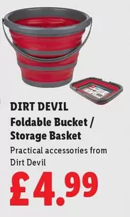 Dirt Devil - Foldable Bucket / Storage Basket