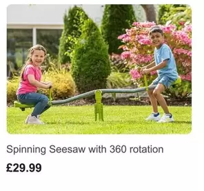 Spinning Seesaw with 360 rotation