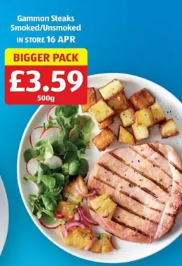 Gammon Steaks Smoked/Unsmoked