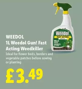 Weedol - 1L Gun! Fast Acting Weedkiller