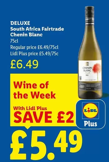 Deluxe - South Africa Fairtrade Chenin Blanc 75cl