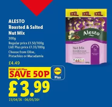 Alesto - Roasted & Salted Nut Mix