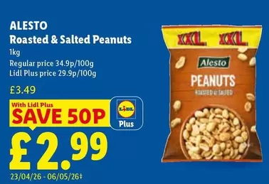 Alesto - Roasted & Salted Peanuts