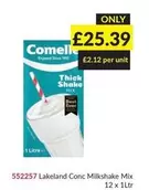 LAKELAND - 552257 Lakeland Conc Milkshake Mix 12 x 1Ltr