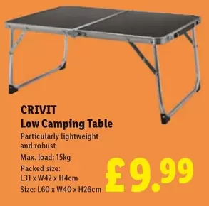 Crivit - Low Camping Table