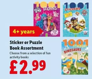 Sticker or Puzzle Book Assortment