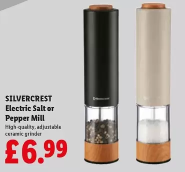 Silvercrest - Electric Salt or Pepper Mill