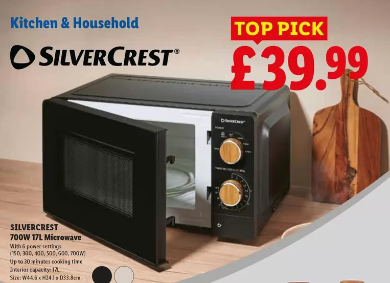 Silvercrest - 700W 17L Microwave