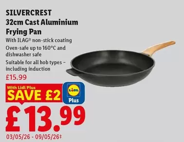 Silvercrest - 32cm Cast Aluminium Frying Pan