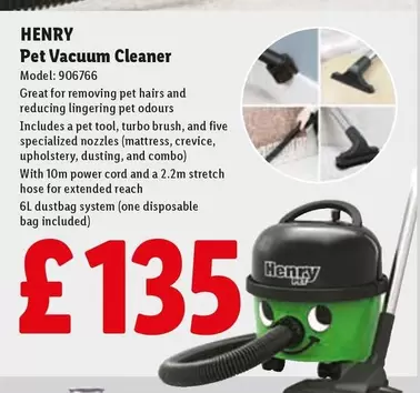 Henry - Pet Vacuum Cleaner
