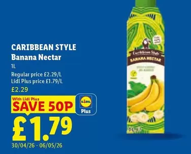 Lidl - Banana Nectar