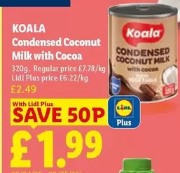 Lidl - Condensed Coconut Milk with Cocoa