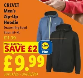 Crivit - Men's Zip-Up Hoodie