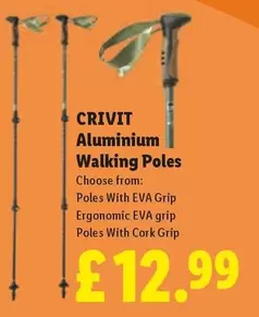 Crivit - Aluminium Walking Poles