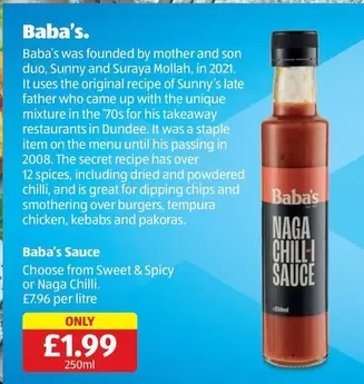 Sunny - Baba's Sauce